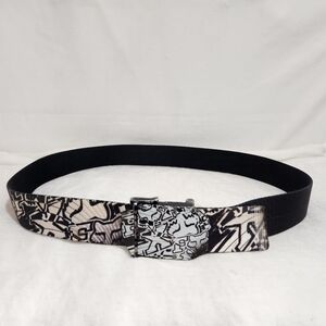 Fox Racing Mens Black White Belt Ratchet Warphouse